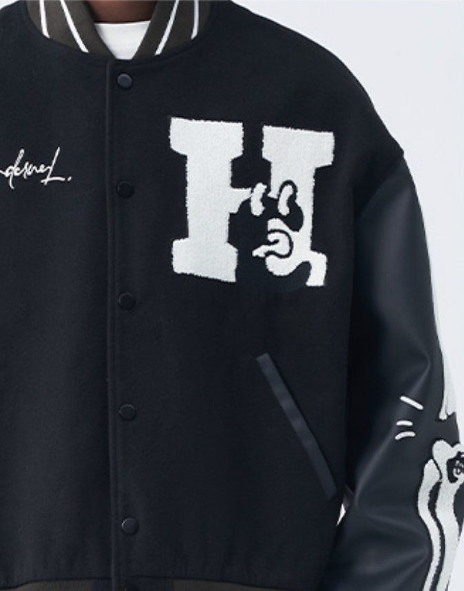 Harsh and Cruel Skeleton Bones Varsity Jacket | Face 3 Face