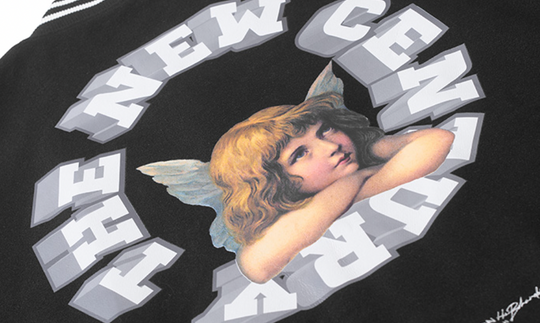 Harsh and Cruel 3D Ring Circular LOGO Angel Varsity Jacket | Face 3 Face