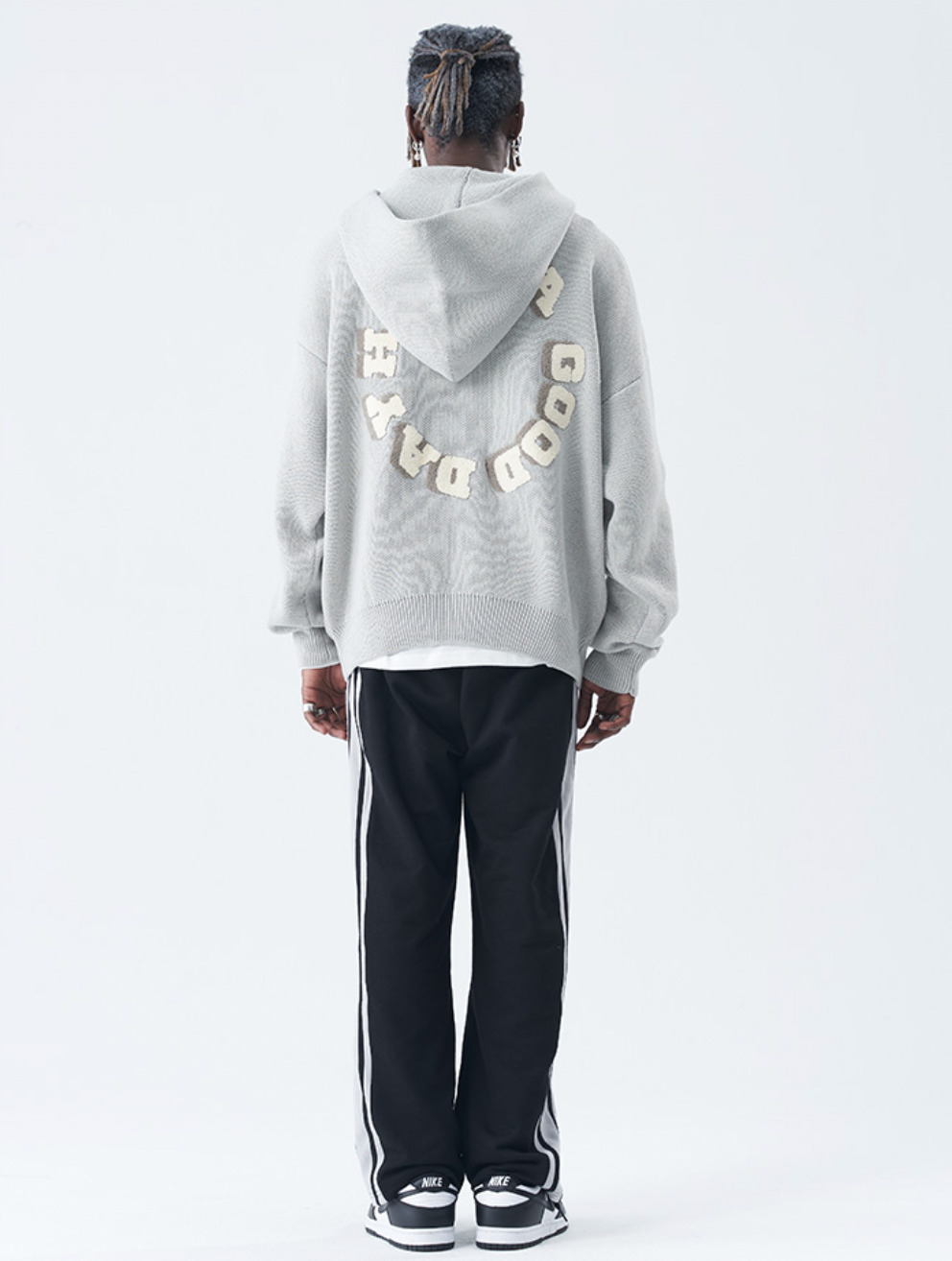 Harsh and Cruel Circular 3D LOGO Hoodie Knit Sweater | Face 3 Face