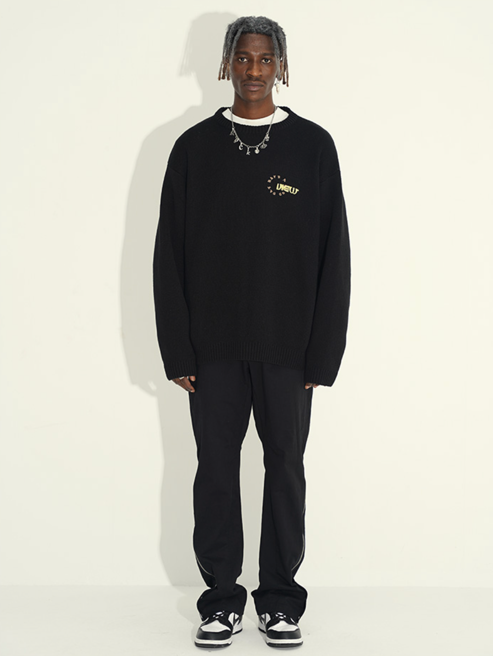 Harsh and Cruel Hand-Painted Kids Circular 3D LOGO Knit Sweater | Face 3 Face