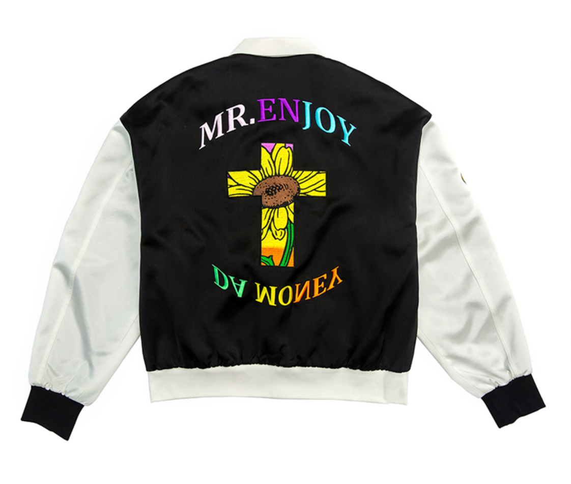 MEDM Cross Sunflower Embroidery Jacket