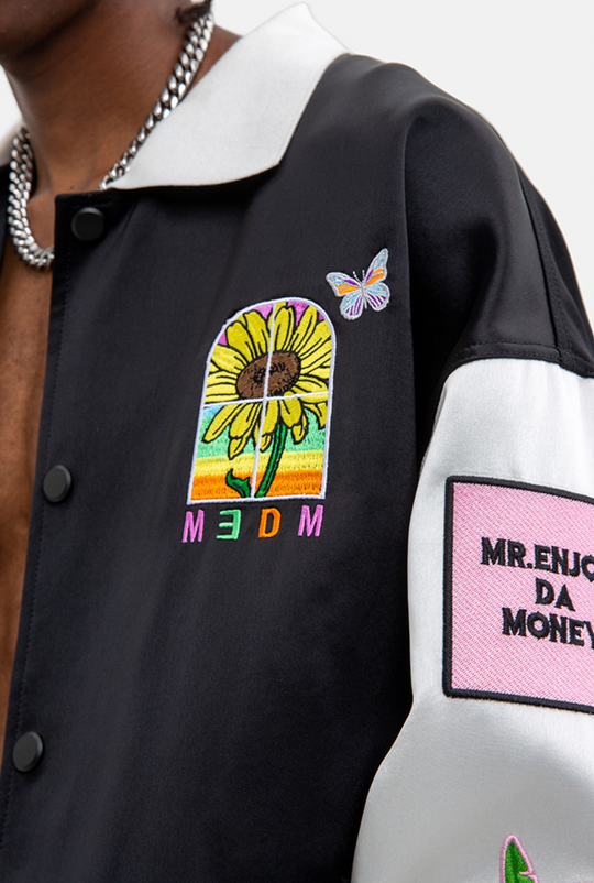 MEDM Cross Sunflower Embroidery Jacket | Face 3 Face
