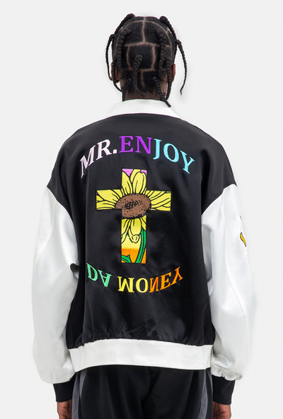 MEDM Cross Sunflower Embroidery Jacket