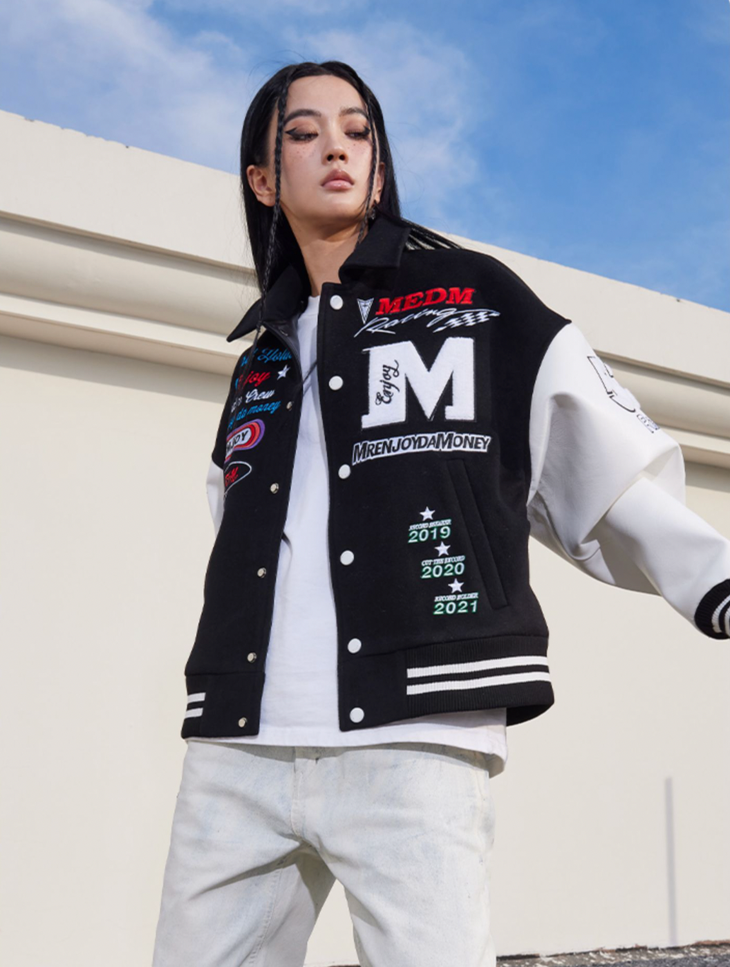 MEDM / Embroidery Varsity Jacket