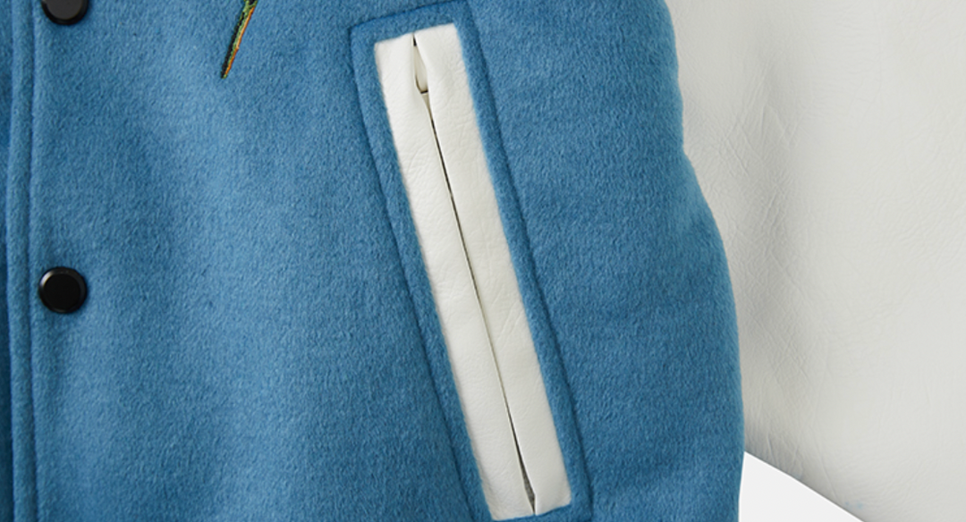 MEDM Rose Embroidery Varsity Jacket | Face 3 Face