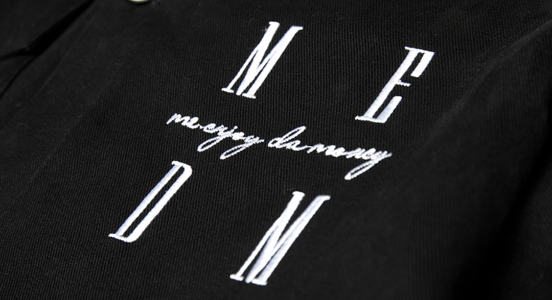 MEDM Embroidered Letters Logo Workwear Jacket | Face 3 Face