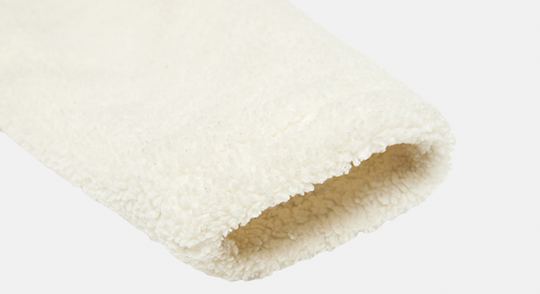 MEDM Logo Embroidered Sherpa Fleece Boa Jacket | Face 3 Face