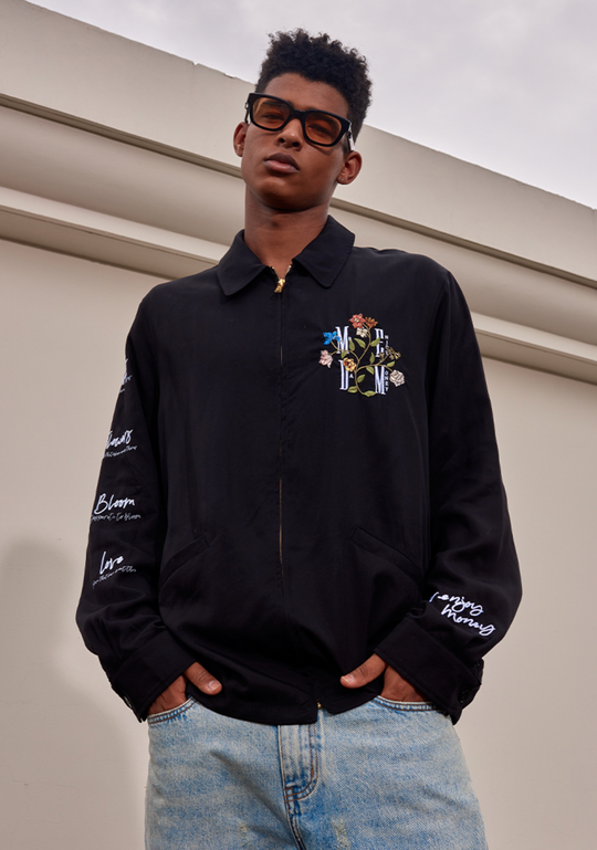 MEDM Flower Letter Embroidery Jacket | Face 3 Face