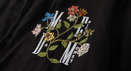 MEDM Flower Letter Embroidery Jacket | Face 3 Face