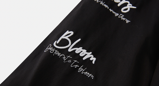 MEDM Flower Letter Embroidery Jacket | Face 3 Face