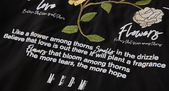 MEDM Flower Letter Embroidery Jacket | Face 3 Face