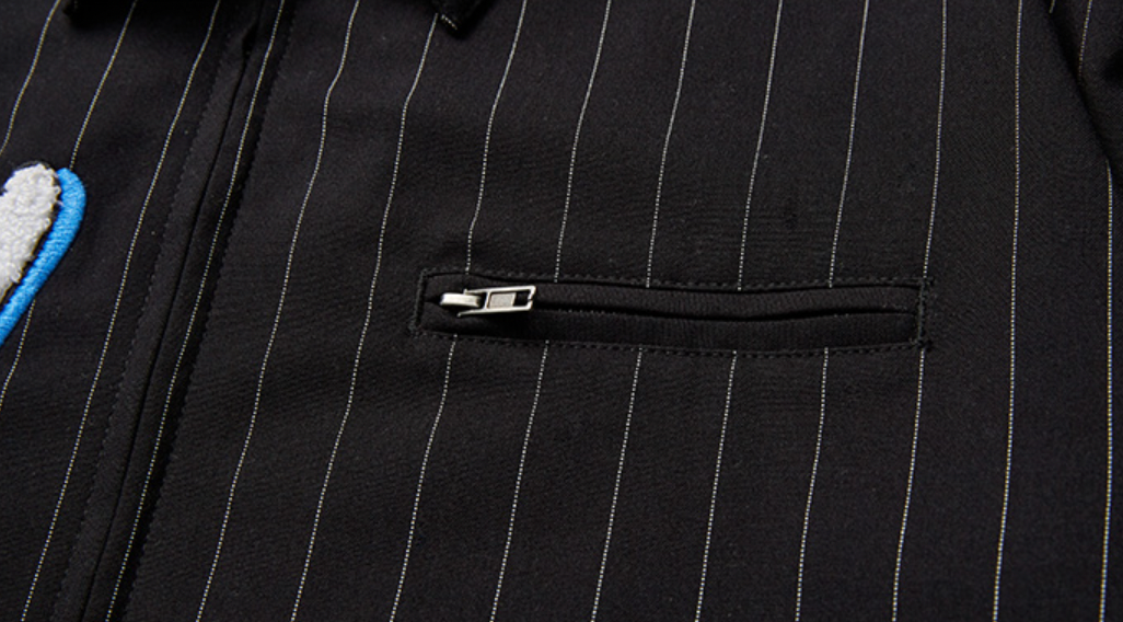 MEDM Striped Logo Jacket | Face 3 Face