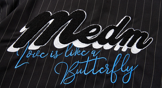 MEDM Striped Logo Jacket | Face 3 Face