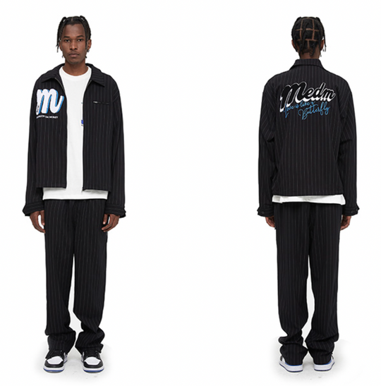 MEDM Striped Logo Jacket | Face 3 Face