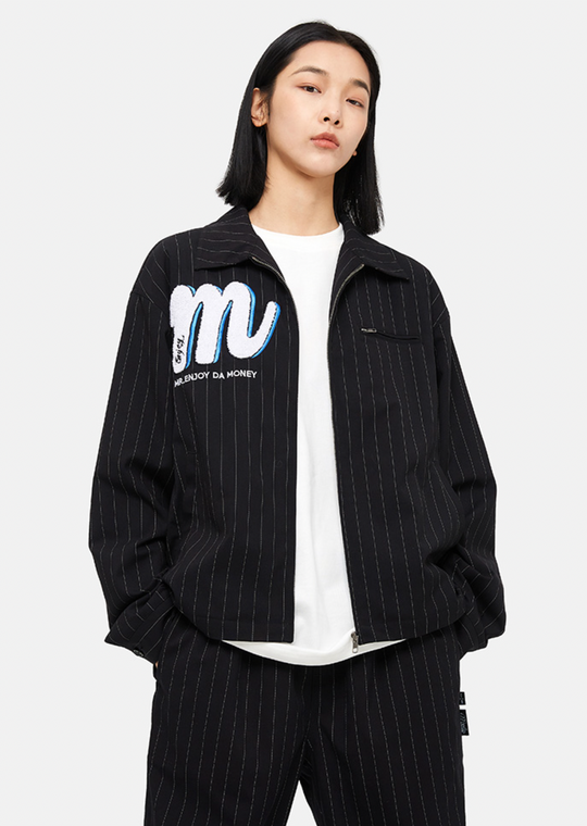 MEDM Striped Logo Jacket | Face 3 Face