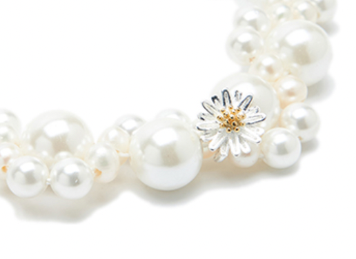 NboStore Daisy & Pearl Necklace | Face 3 Face
