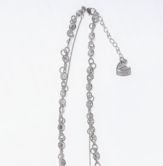 NboStore Zirconia Daisy couple Necklace | Face 3 Face