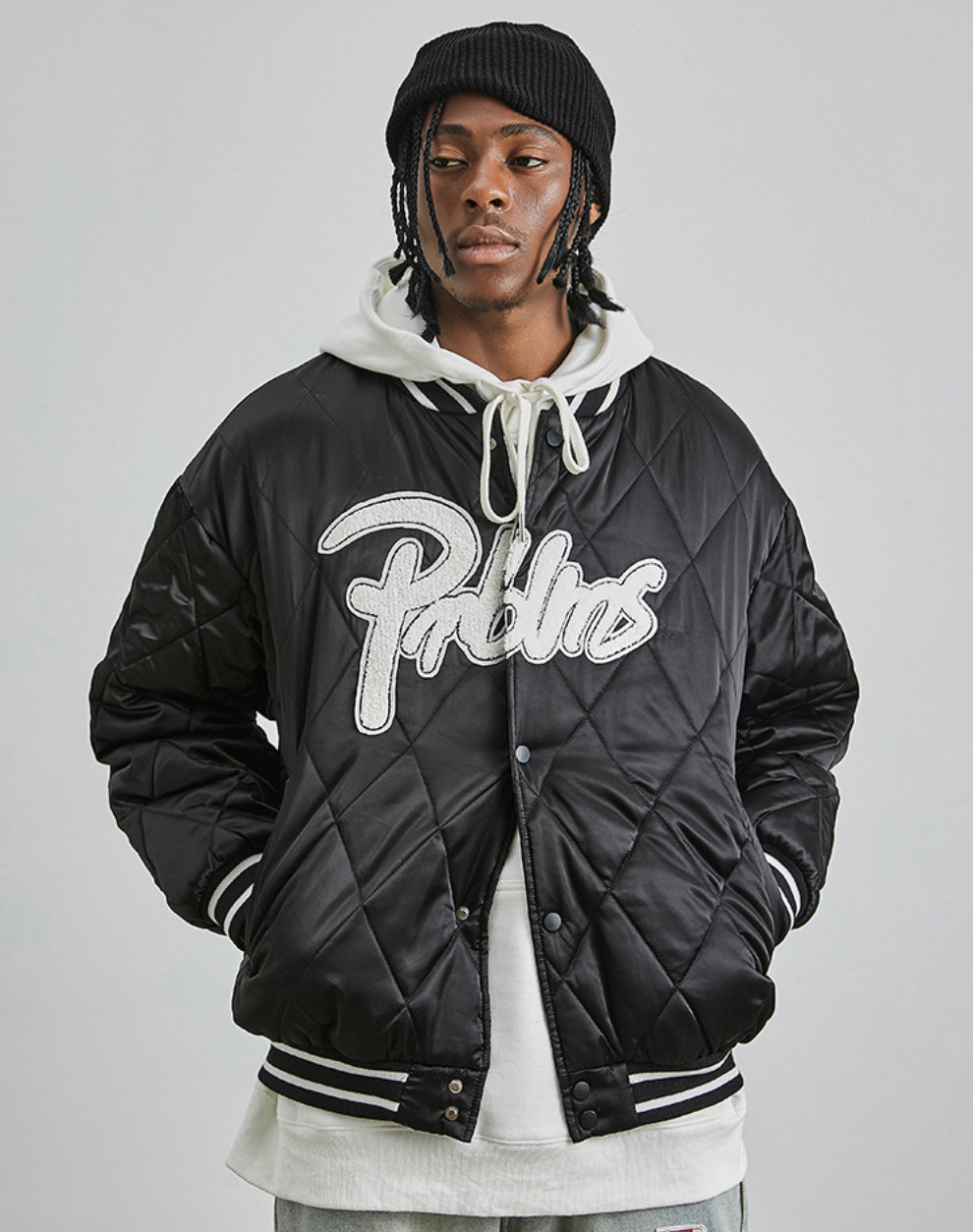 PRBLMS LOGO Embroidery Mercerized Quilted Jacket