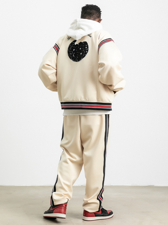 PRBLMS Earth Puzzle Baseball Jacket | Face 3 Face