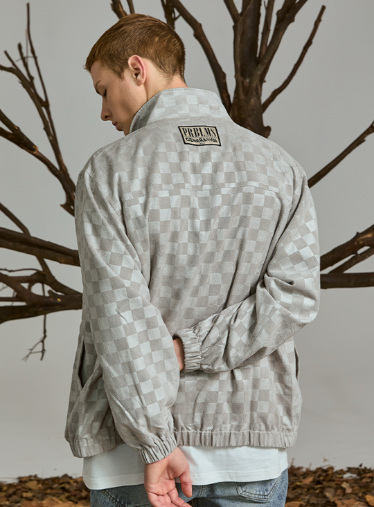 PRBLMS Checkerboard LOGO Embroidered Jacket | Face 3 Face