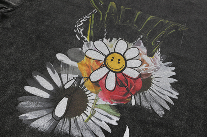 SALUTE Daisy Sunflower Smiley Flower Tee | Face 3 Face