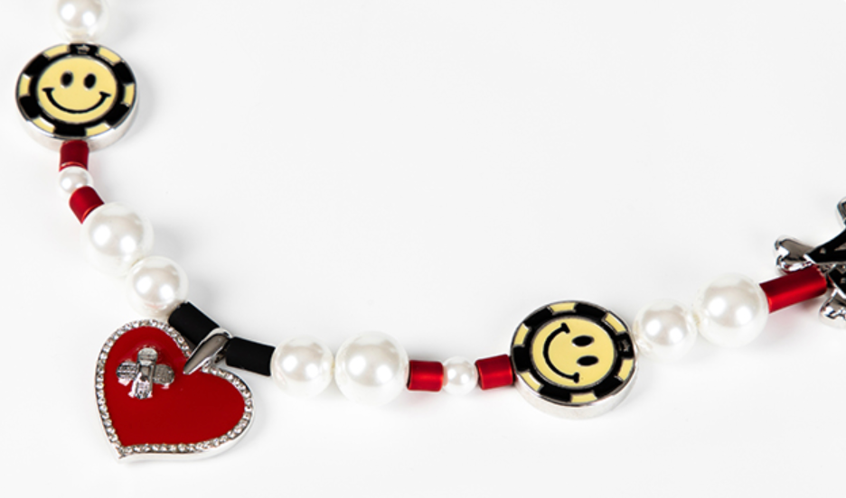 SALUTE x NBO Smiley Face Fake Love Necklace | Face 3 Face