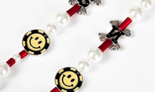SALUTE x NBO Smiley Face Fake Love Necklace | Face 3 Face