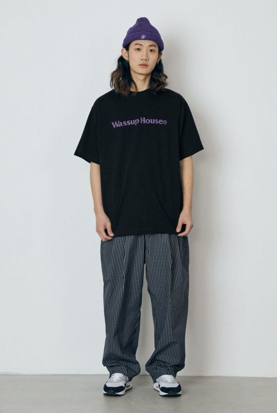Wassup Basic Large Logo Print Tee | Face 3 Face