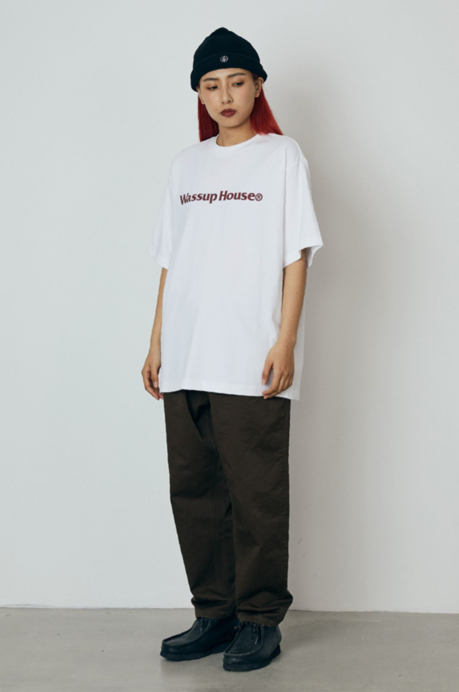 Wassup Basic Large Logo Print Tee | Face 3 Face
