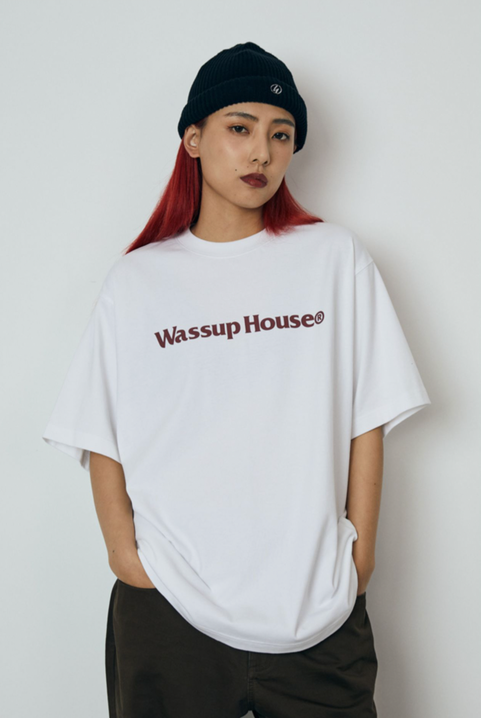 Wassup Basic Large Logo Print Tee | Face 3 Face