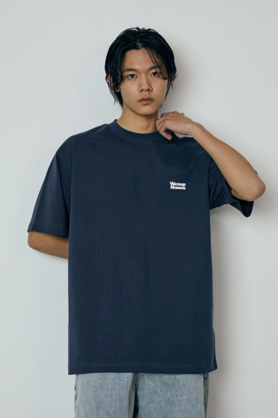 Wassup Basic foam printed Logo Tee | Face 3 Face