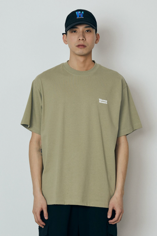 Wassup Basic foam printed Logo Tee | Face 3 Face