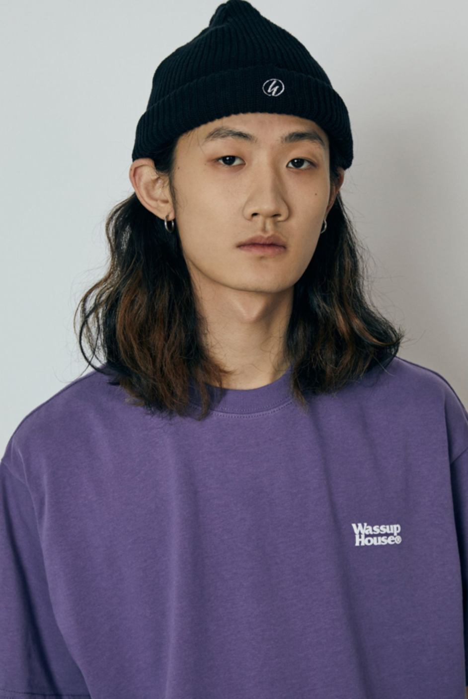 Wassup Basic foam printed Logo Tee | Face 3 Face