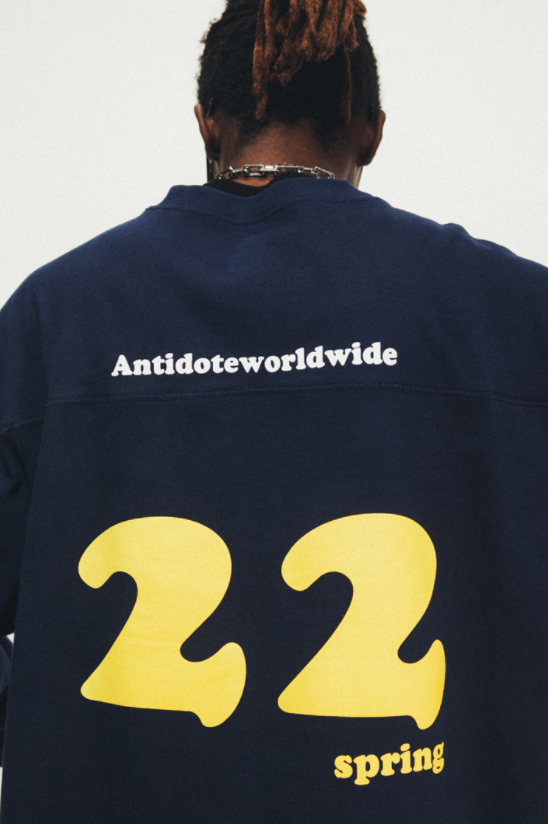 ANTIDOTE Logo Print hockey Long Sleeved Tee | Face 3 Face