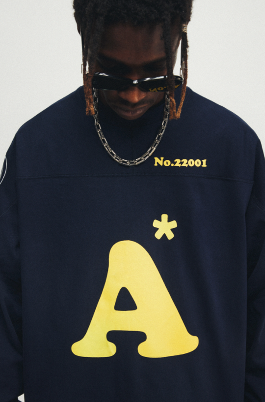 ANTIDOTE Logo Print hockey Long Sleeved Tee | Face 3 Face