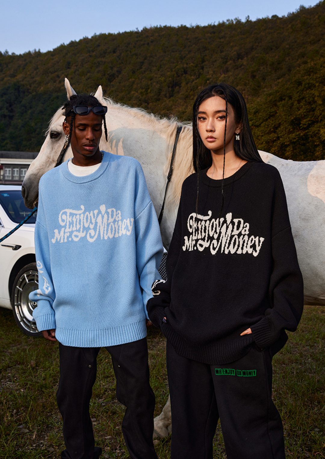 MEDM Flower Font Logo Knit Sweater | Face 3 Face