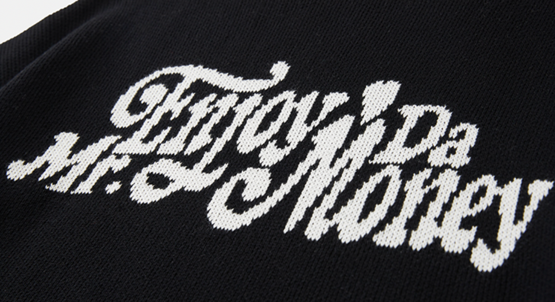 MEDM Flower Font Logo Knit Sweater | Face 3 Face