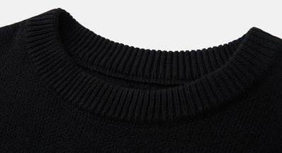 MEDM Flower Font Logo Knit Sweater