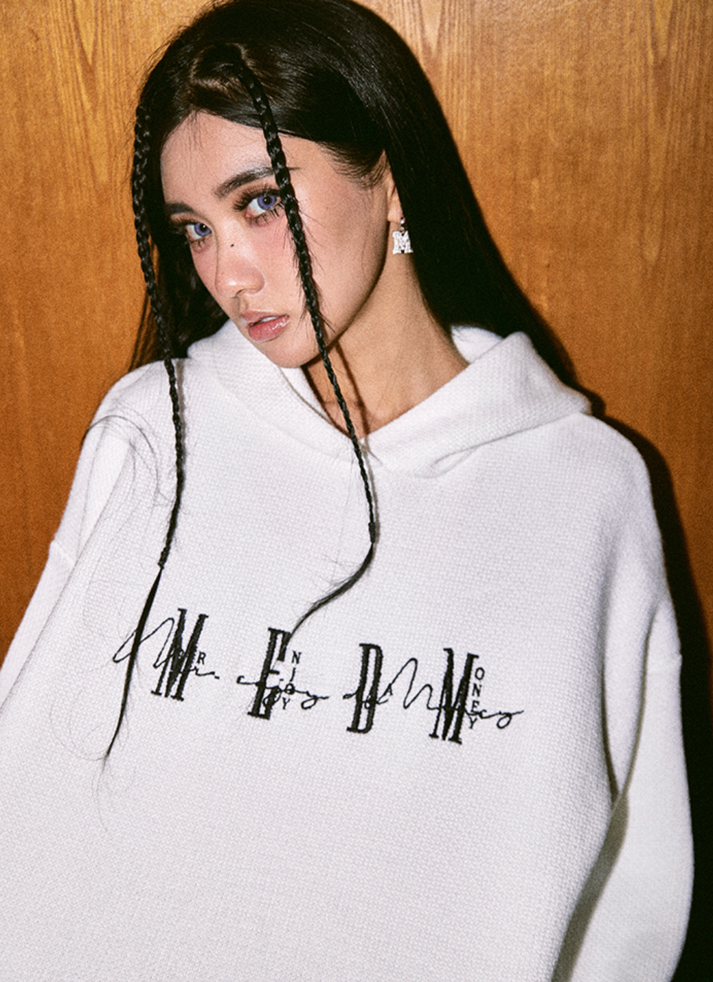 MEDM Logo hooded Knit Sweater | Face 3 Face