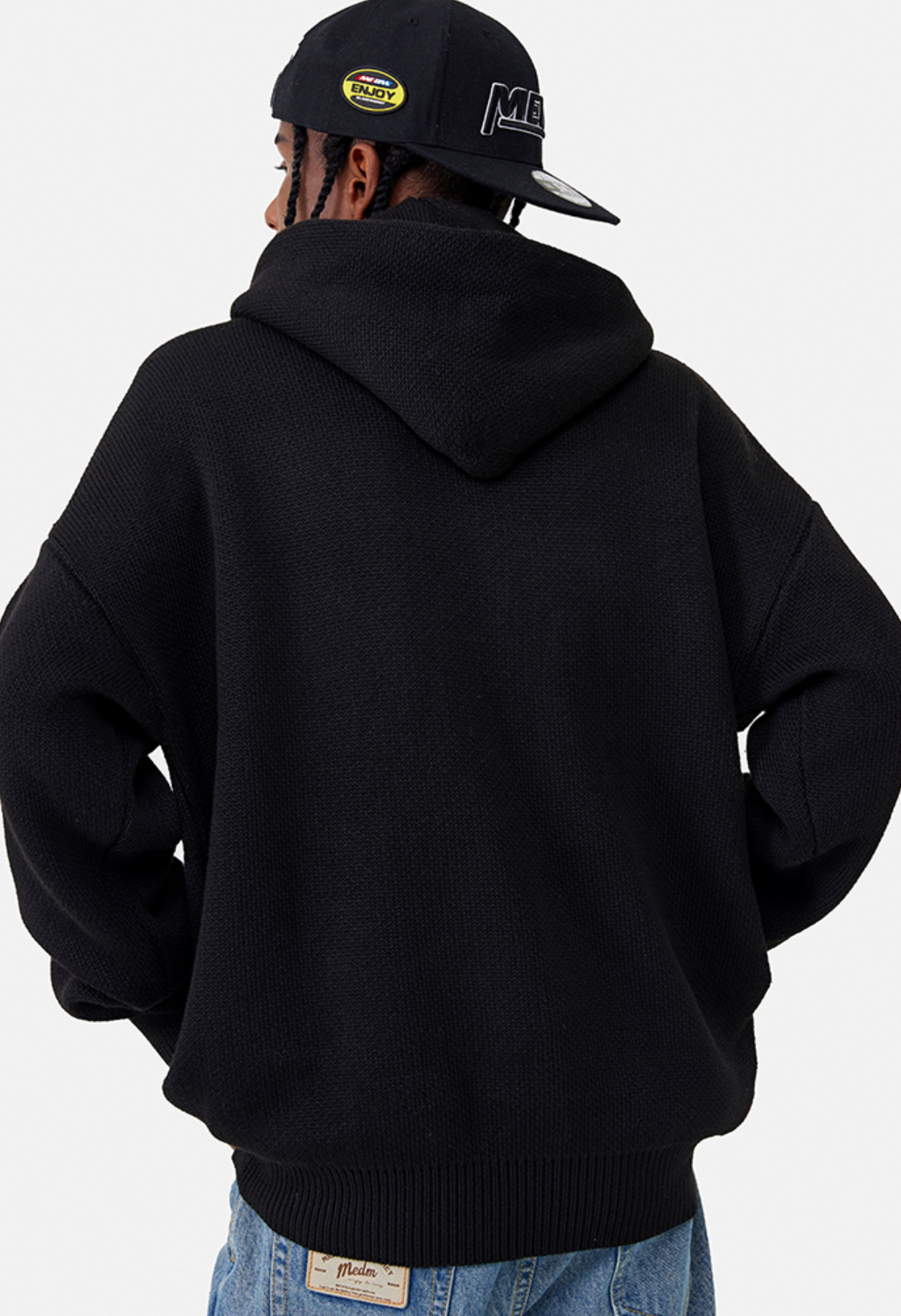 MEDM Logo hooded Knit Sweater | Face 3 Face