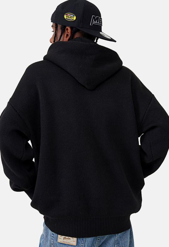 MEDM Logo hooded Knit Sweater | Face 3 Face
