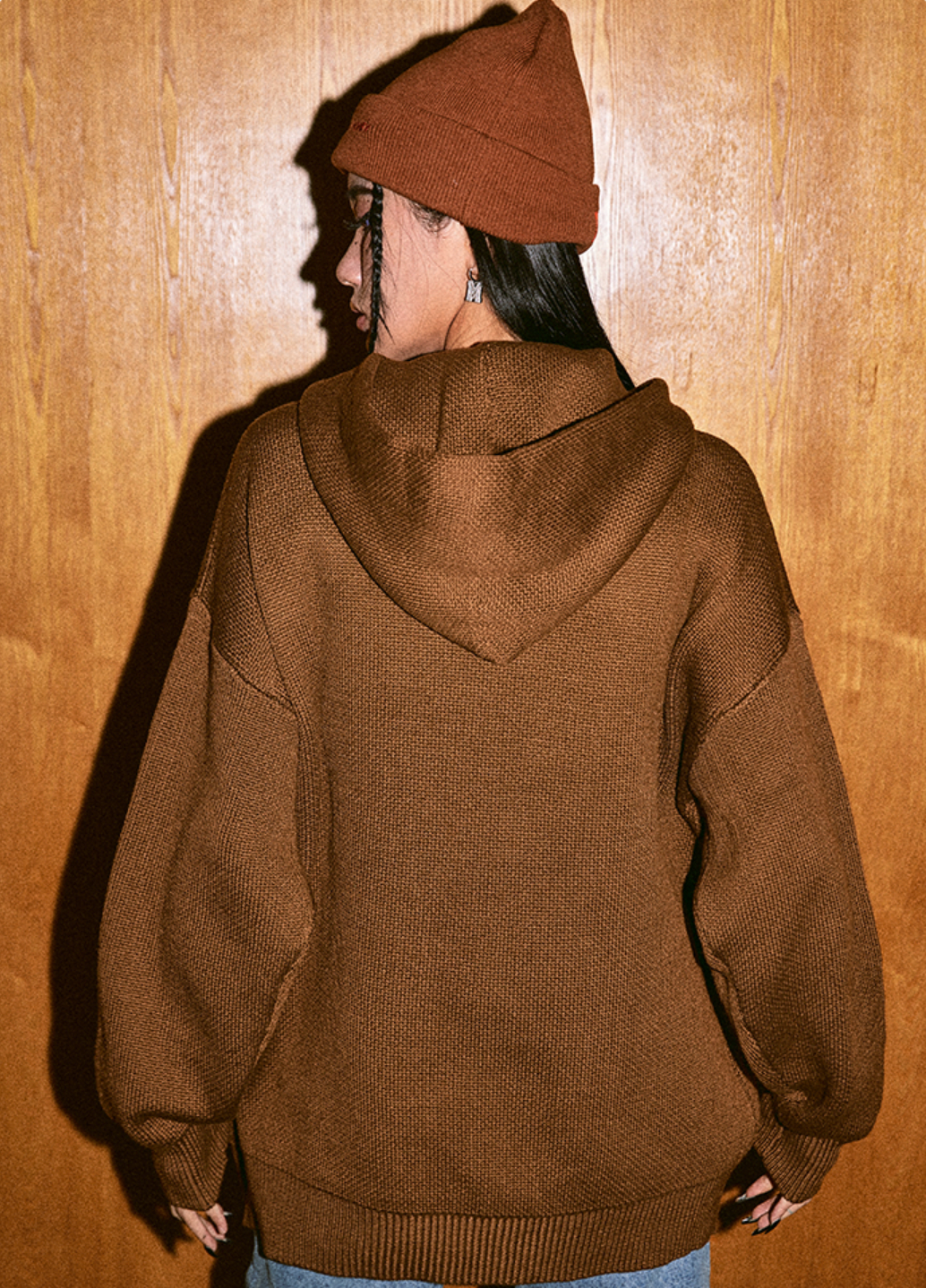 MEDM Logo hooded Knit Sweater | Face 3 Face