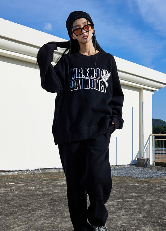 MEDM Three Dimensional Embroidery Sweatshirts | Face 3 Face