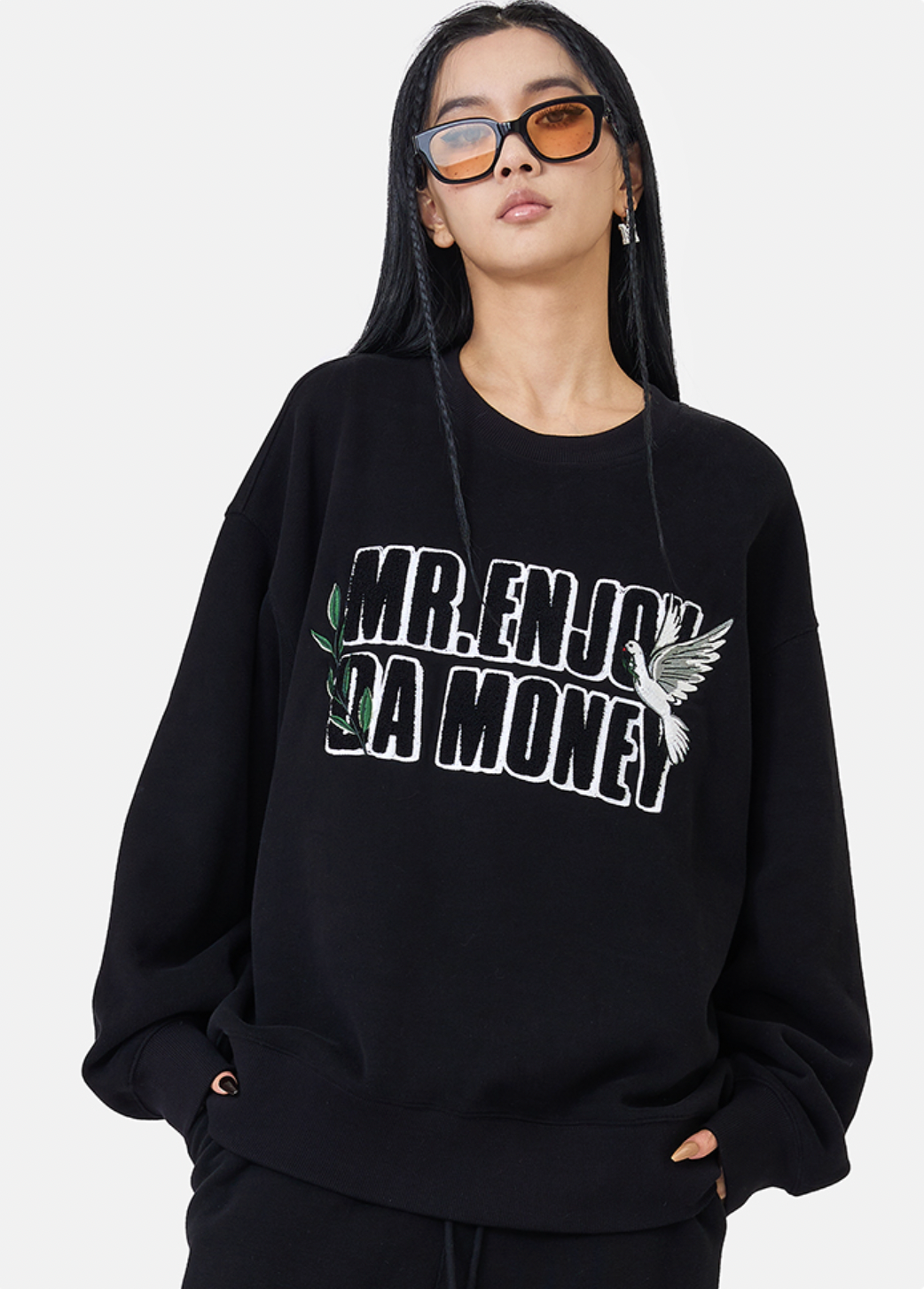 MEDM Three Dimensional Embroidery Sweatshirts | Face 3 Face