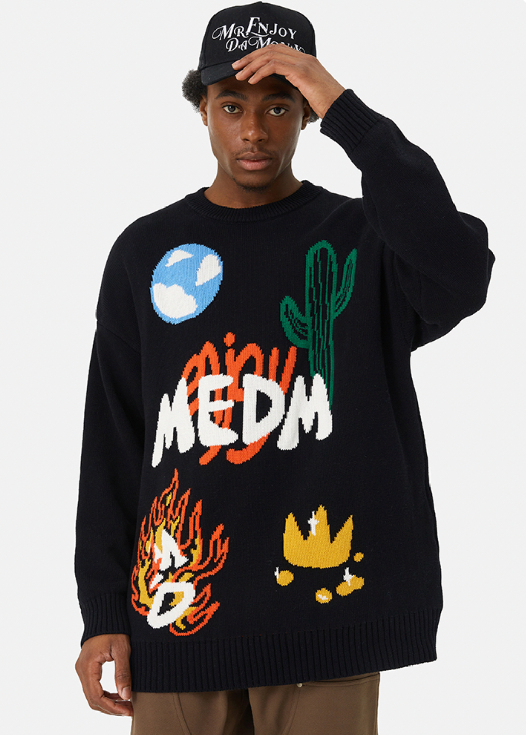 MEDM Campfire Cactus Knit Sweater | Face 3 Face
