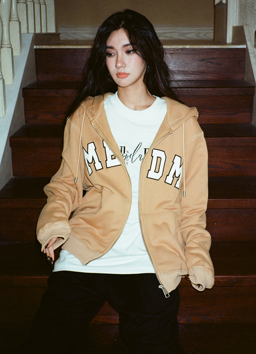 MEDM Snake Letters Logo Zipper Hoodie | Face 3 Face