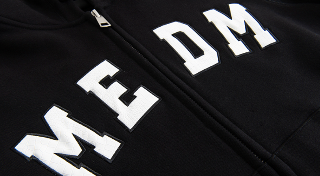 MEDM Snake Letters Logo Zipper Hoodie