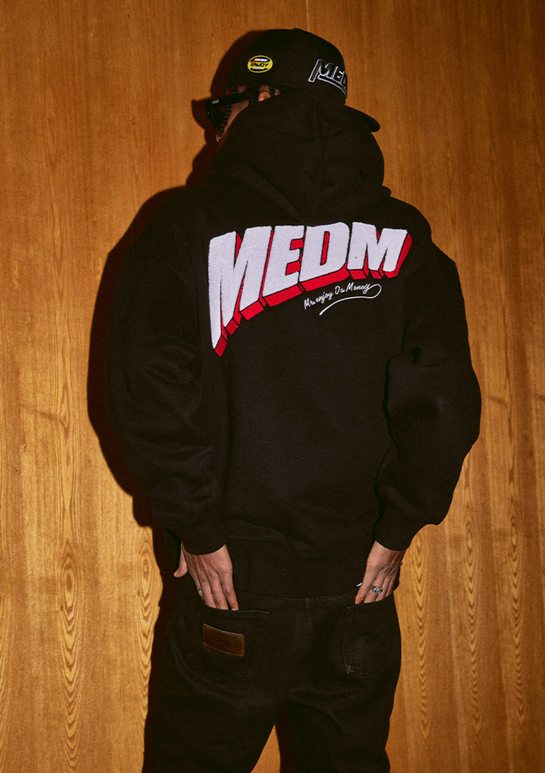 MEDM Ins Wind Super Fire Logo Hoodie