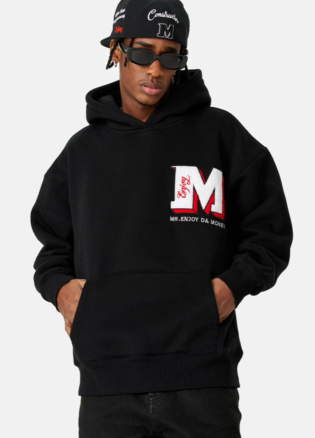 MEDM Ins Wind Super Fire Logo Hoodie | Face 3 Face