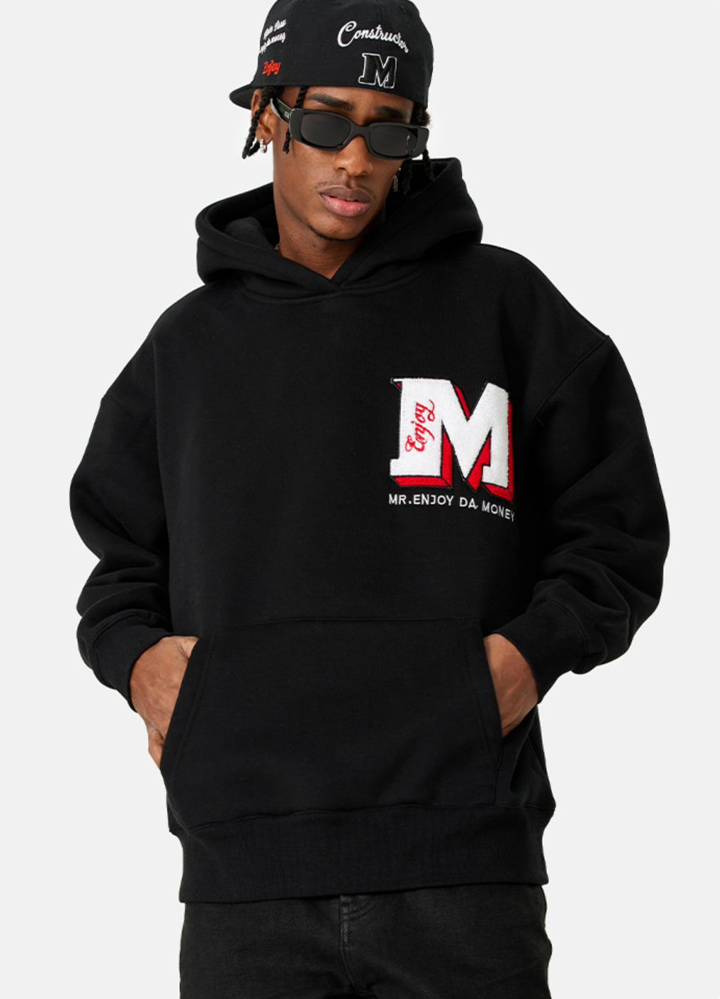 MEDM Ins Wind Super Fire Logo Hoodie